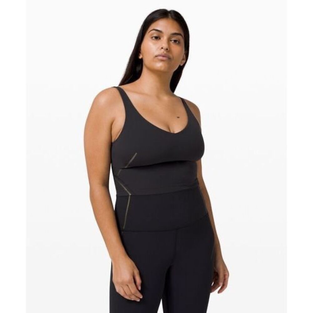 Lululemon Align Tank Top Light Support A/B Cup Gold Shine Size 4